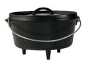 Lodge Preseasoned Deep Camp Dutch Oven, 5 Quart.