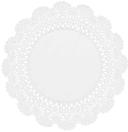 Brooklace White Cambridge Paper Doily, 6 inch -- 10000 per case.
