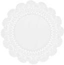 Brooklace White Cambridge Paper Doily, 8 inch -- 6000 per case.