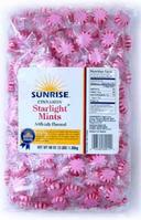 Sunrise Cinnamon Starlight Mints - 3 lb. laydown bag, 8 per case