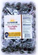 Sunrise Chocolate Flavored Starlight Mints - 3 lb. bag, 8 per case
