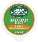 Green Mountain Coffee Roasters Breakfast Blend Decaffeinated Coffee K Cup Coffee Pod, 24 count -- 4 per case