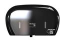 Sofidel America Hy Tech Seas Black Recylced Plastic Twin Jumbo Roll 7 inch Proprietary Dispenser, 15.7 x 5.5 x 9.8 inch