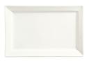 World Tableware Slate Collection Porcelain Ultra Bright White Rectangular Plate, 12 x 8 inch -- 12 per case