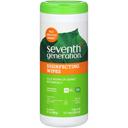 Seventh Generation Disinfectant Wipes Lemongrass Citrus, 35 Wipes Count -- 12 per case