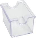 Winco Plastic Clear Sugar Packet Holder, 3 1/2 x 2 1/2 x 2 inch -- 72 per case