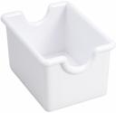 Winco Plastic White Sugar Packet Holder, 3 1/2 x 2 1/2 x 2 inch -- 72 per case