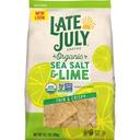 Late July Organic Restaurant Style Sea Salt Lime Tortilla Chips, 10.1 Ounce -- 9 per case
