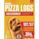 The Original Pizza Logs Cheeseburger Pizza Logs, 6 count -- 6 per case
