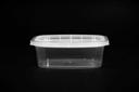Delicube Rectangular Reusable Plastic Food Container Clear Base Only, 12 Ounce -- 400 per case.