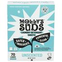 Mollys Suds Unscented Laundry Sheets, 4.32 Ounce -- 6 per case