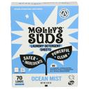 Mollys Suds Ocean Mist Laundry Sheets, 4.32 Ounce -- 6 per case