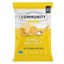 Community Snacks Simply Sea Salt Kettle Cooked Potato Chips, 1 Ounce -- 80 per case