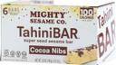 Mighty Sesame TahiniBar Cocoa Nibs Super Seed Sesame Bar, 3.8 Ounce -- 8 per case
