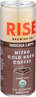 Rise Oat Milk Mocha Nitro Cold Brew Coffee, 7 Fluid Ounce -- 12 per case