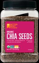 Betterbody Foods Organic Chia Seed, 2 Pound -- 6 per case