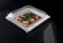 Squares 10.75 inch Clear Dinner Plate Pet Lid Only -- 120 per case.