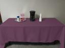 Intedge Mauve Poly/Cotton Tablecloth, 54 x 114 inch