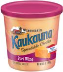 Kaukauna Port Wine Cheese Spread, 6.5 Ounce Cup -- 12 per case.