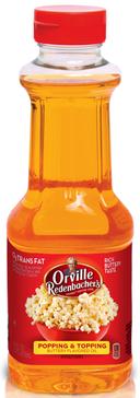 Orville Redenbacher Butter Flavor Popping Oil, 16 Ounce Bottle -- 6 per case