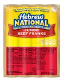 Hebrew National Jumbo Beef Frank, 12 Ounce -- 12 per case.