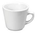 Buffalo Bright White Ware Vassar Undecorated Rolled Edge Cup, 7 Ounce -- 36 per case.