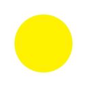 National Checking Yellow Circle Permanent Label, 0.5 inch -- 1000 per case.