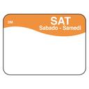 Dissolvemark Dissolve A Way Saturday 7/8 x 1.25 inch Day of the Week Labels, 1000 count per roll -- 12 rolls per case.