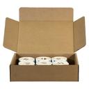 Daymark Square Wash Off Bilingual Day of the Week Label - Monday, 1 inch -- 12 rolls per case.