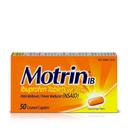 Motrin IB Ibuprofen Coated Caplets - 50 count per pack -- 24 packs per case