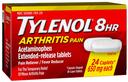 Tylenol Arthritis Pain Relief Caplets, 24 per unit -- 72 per case