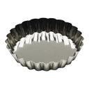 Gobel Tin Plate Round Fluted Tartlet Mold, 3.3 inch x 0.7 inch Height Cavity