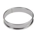 Gobel Stainless Steel Four Square Tart Rings Set, 3.5 inch x 0.8 inch Height Cavity