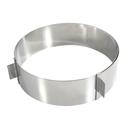 Gobel Stainless Steel Adjustable Cake Ring, 6.3 inch to 11 inch x 2.4 inch Height Cavity