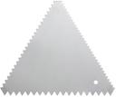 Winco Stainless Steel Triangle Cake Decorating Combs, 6 count per pack -- 12 per case