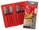 Triangle Stainless Steel Special Carving Tool Set, set of 8