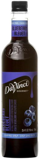 Davinci Gourmet Sugar Free Blueberry Syrup, 750 Milliliter -- 4 per case