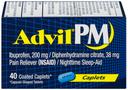 Advil PM Ibuprofen 38mg Pain Relievers Caplet, 40 per unit -- 36 per case