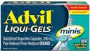 Advil Mini Liquid Gel Capsules, 160 count per pack -- 12 per case.