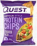 Quest Loaded Taco Tortilla Protein Chips, 1.1 Ounce -- 8 per case