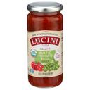 Lucini Italia Organic 100 Percent Rustic Tomato Basil Sauce, 16.5 Fluid Ounce -- 6 per case