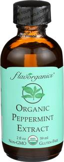 Flavorganics Organic Peppermint Extract, 2 Ounce