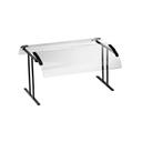 Cal-Mil Black Double Face Table Mount Buffet Guard, 73.25 x 27.25 x 21.5 inch