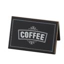 Cal-Mil Chalkboard Beverage Sign with Coffee Print, 3 x 2 x 2 inch -- 12 per case