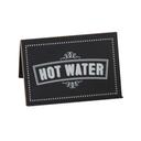 Cal-Mil Chalkboard Beverage Sign with Hot Water Print, 3 x 2 x 2 inch -- 12 per case