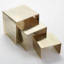 American Metalcraft Hammered Gold Finish 3 Piece Riser Set -- 1 set