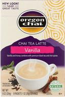 Oregon Chai Vanilla Chai Tea Latte Mix, 8 count per pack -- 6 per case
