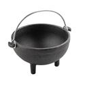 Tablecraft Cast Iron Cookware Round Mini Kettle, 16 Ounce Capacity