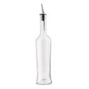 Tablecraft Sottile Clear Glass Bottle with Pourer, 17 Ounce Capacity -- 12 per case
