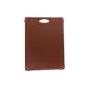 Tablecraft Grippy Polypropylene Brown Color Coded Cutting Board with TPE Grips, 20 x 15 x 0.625 inch